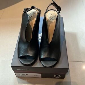 Vince Camuto open toe sling pumps